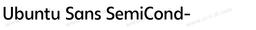 Ubuntu Sans SemiCond字体转换